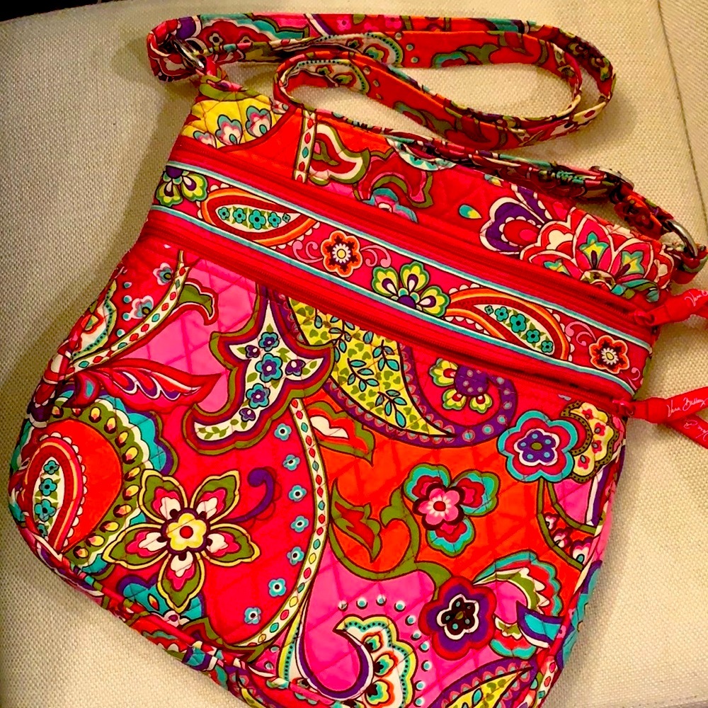 Vera Bradley Triple Zip Hipster Crossbody Bag